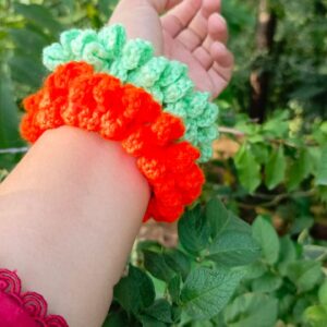 Red & Green Handmade Crochet Gajray