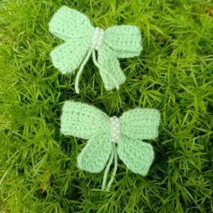 Handmade Bow Crochet Pins